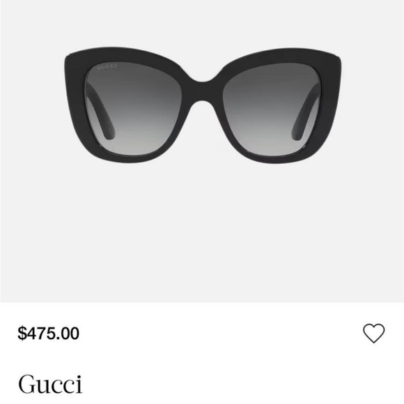 Gucci Black Square Sunglasses with Gold GG Emblems - Picture 7 of 7